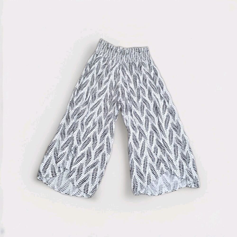 Ethyl Clothing Black And White Palazzo Pants Women's Loose Summer Lounge Size 6